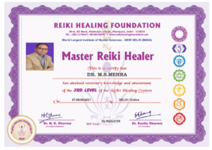 CERTIFICATE REIKI LEVEL 3