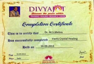 crystal certificate